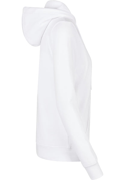 Ladies Basic Hoody in White, Detailansicht
