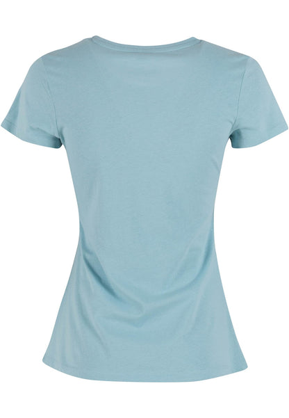 Ladies Basic Tee in Ocean Blue, Rückansicht