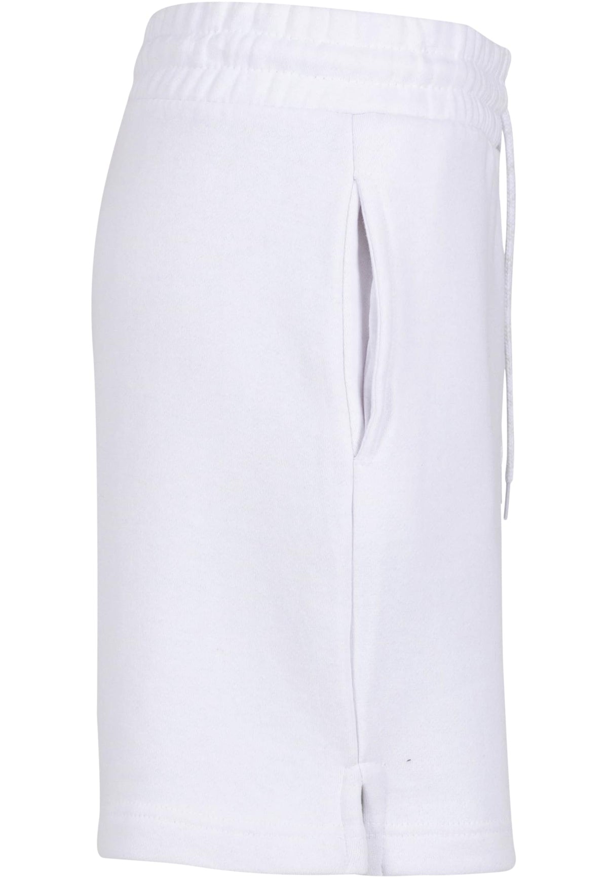 Ladies Basic Sweatshorts in White, Detailansicht