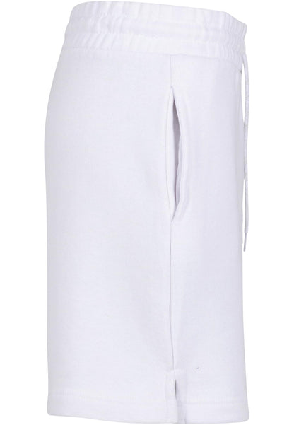 Ladies Basic Sweatshorts in White, Detailansicht
