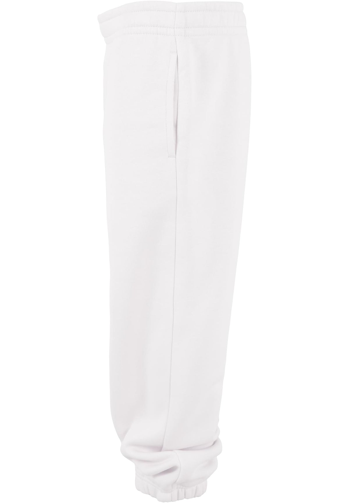Kids Basic Sweatpants in White, Detailansicht