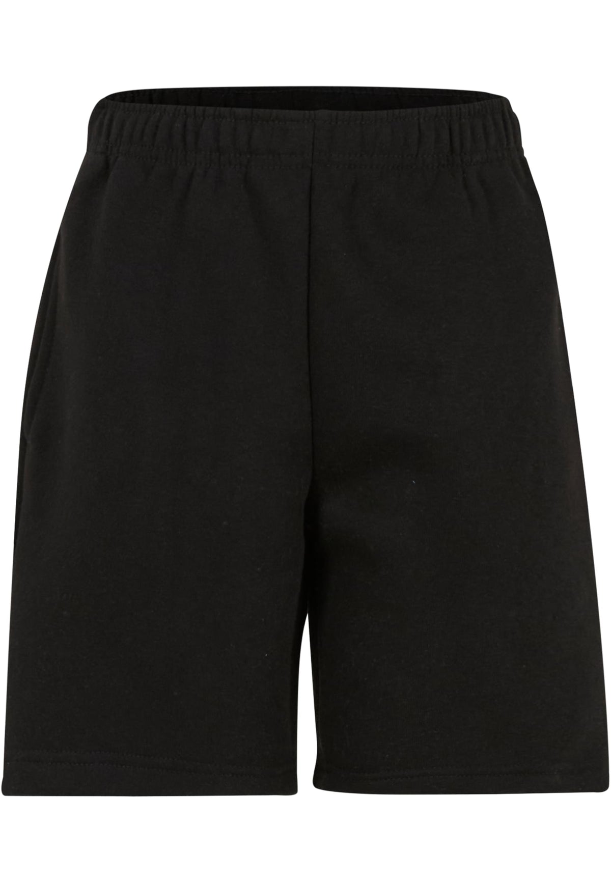 Kids Basic Sweatshorts in Schwarz, Vorderansicht