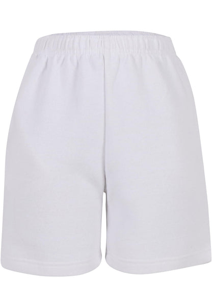 Kids Basic Sweatshorts in White, Vorderansicht