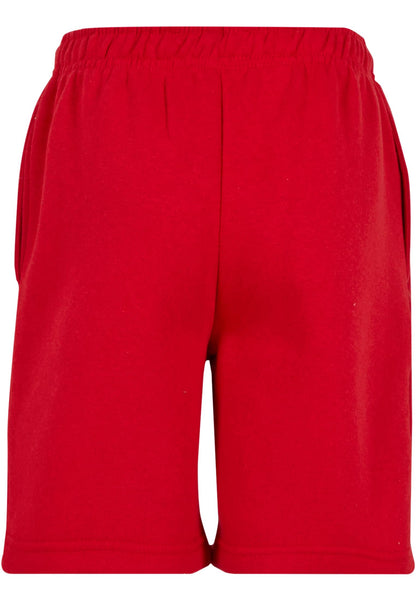 Kids Basic Sweatshorts in City Red, Rückansicht