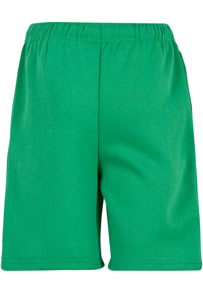 Kids Basic Sweatshorts in Grass Green, Rückansicht