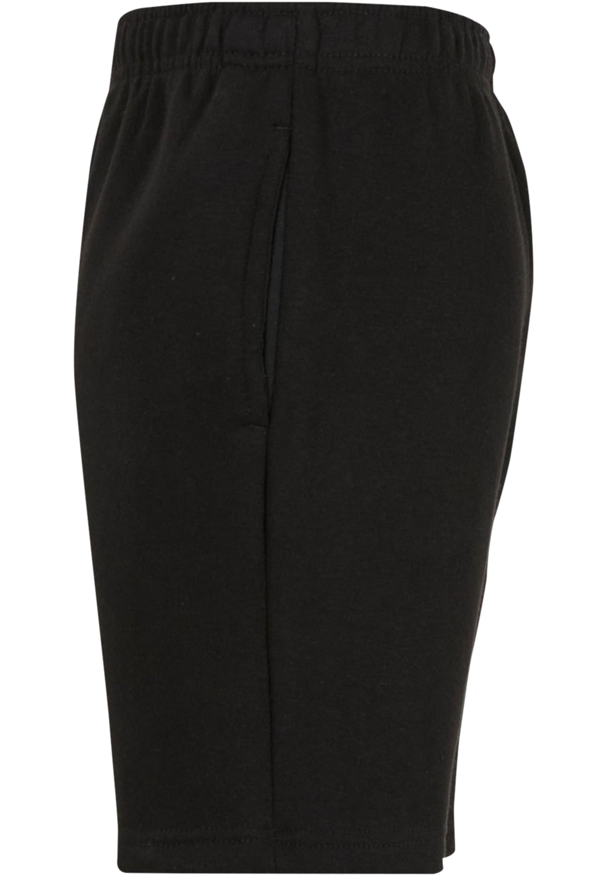 Kids Basic Sweatshorts in Schwarz, Detailansicht