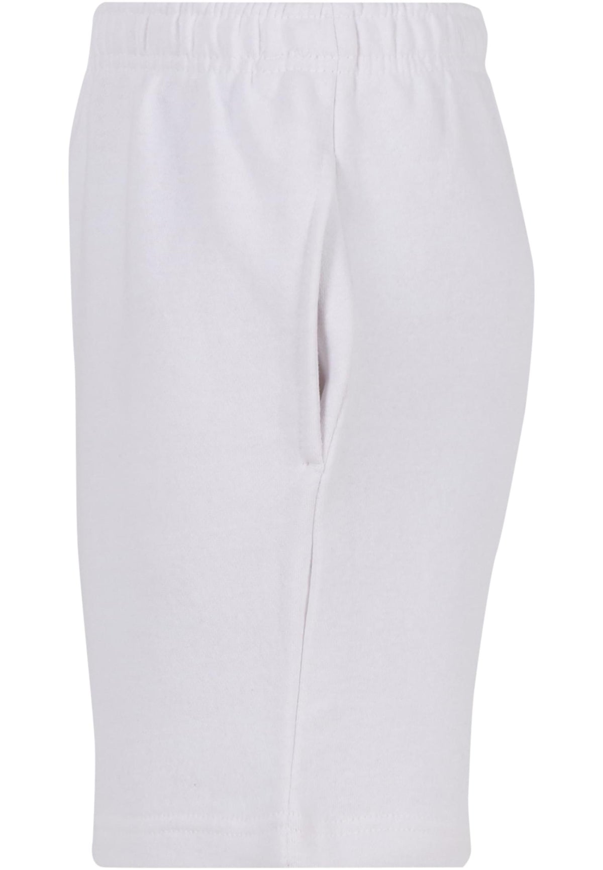 Kids Basic Sweatshorts in White, Detailansicht