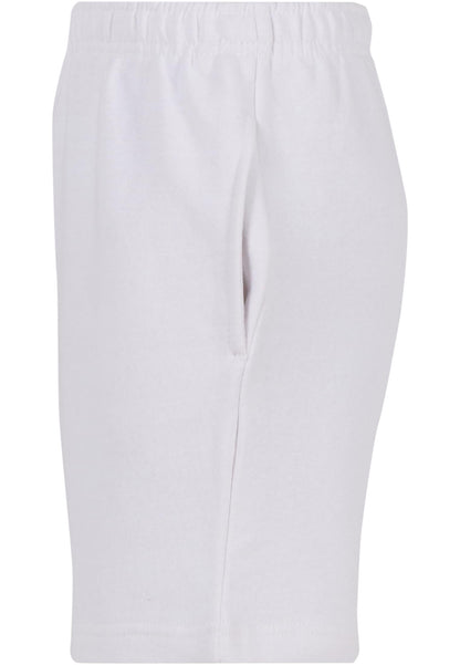 Kids Basic Sweatshorts in White, Detailansicht