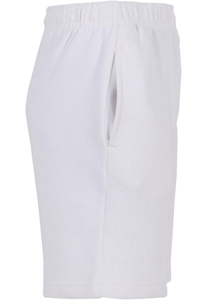 Kids Basic Sweatshorts in White, Detailansicht