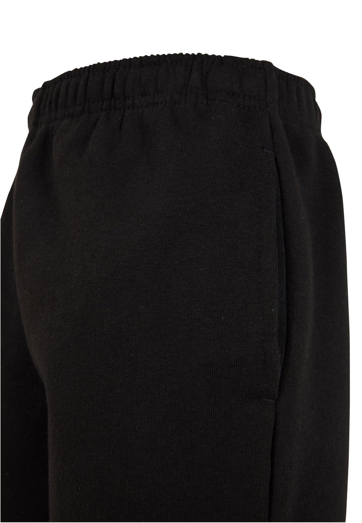 Kids Basic Sweatshorts in Schwarz, Detailansicht