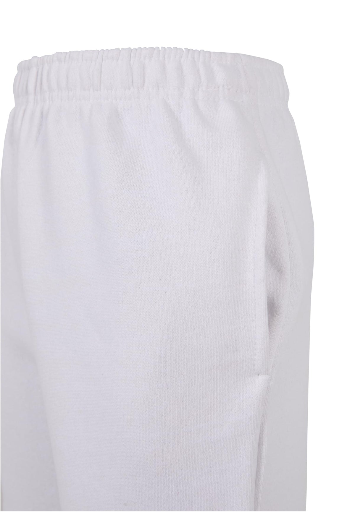 Kids Basic Sweatshorts in White, Detailansicht