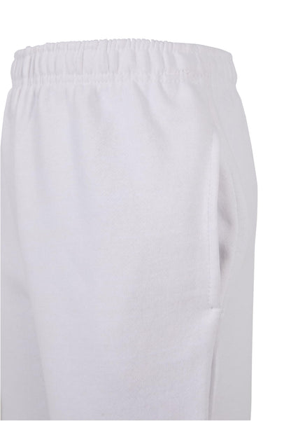 Kids Basic Sweatshorts in White, Detailansicht