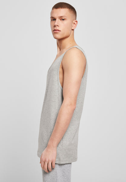 Jersey Big Tank in Heather Grey, getragen