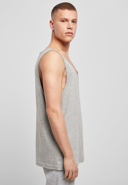 Jersey Big Tank in Heather Grey, getragen