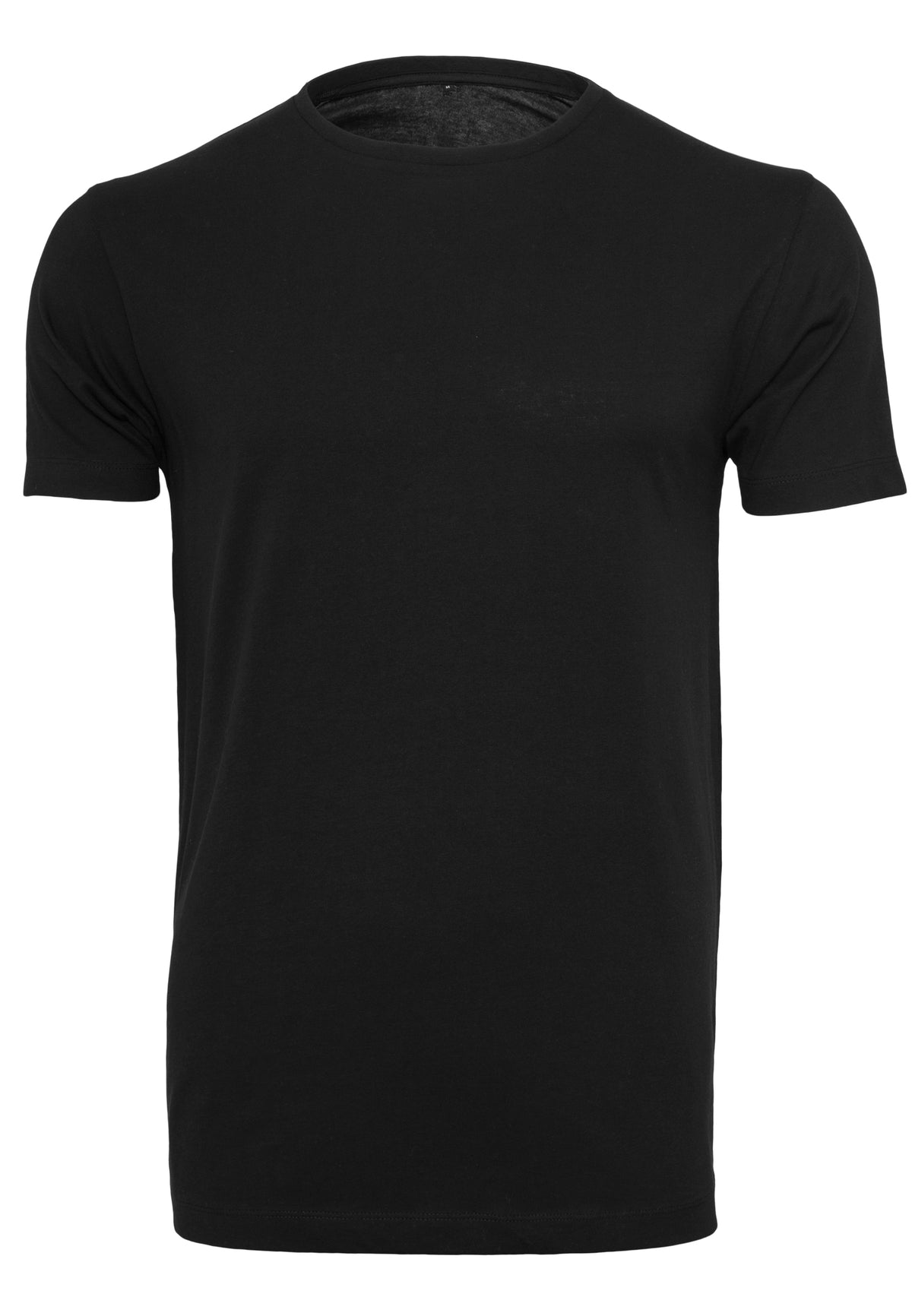 Light T-Shirt Round Neck in Schwarz, Vorderansicht