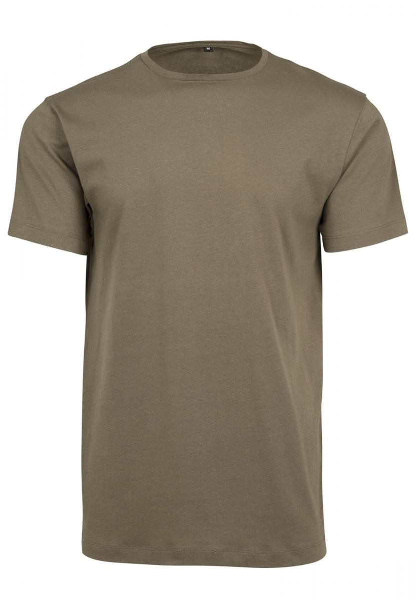 Light T-Shirt Round Neck in Olive, Vorderansicht