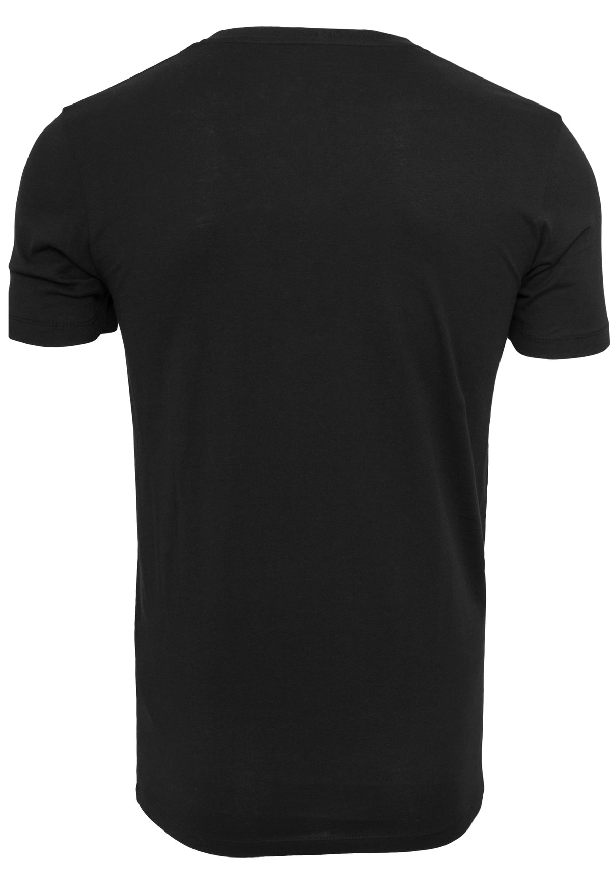 Light T-Shirt Round Neck in Schwarz, Rückansicht