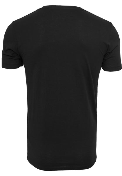 Light T-Shirt Round Neck in Schwarz, Rückansicht