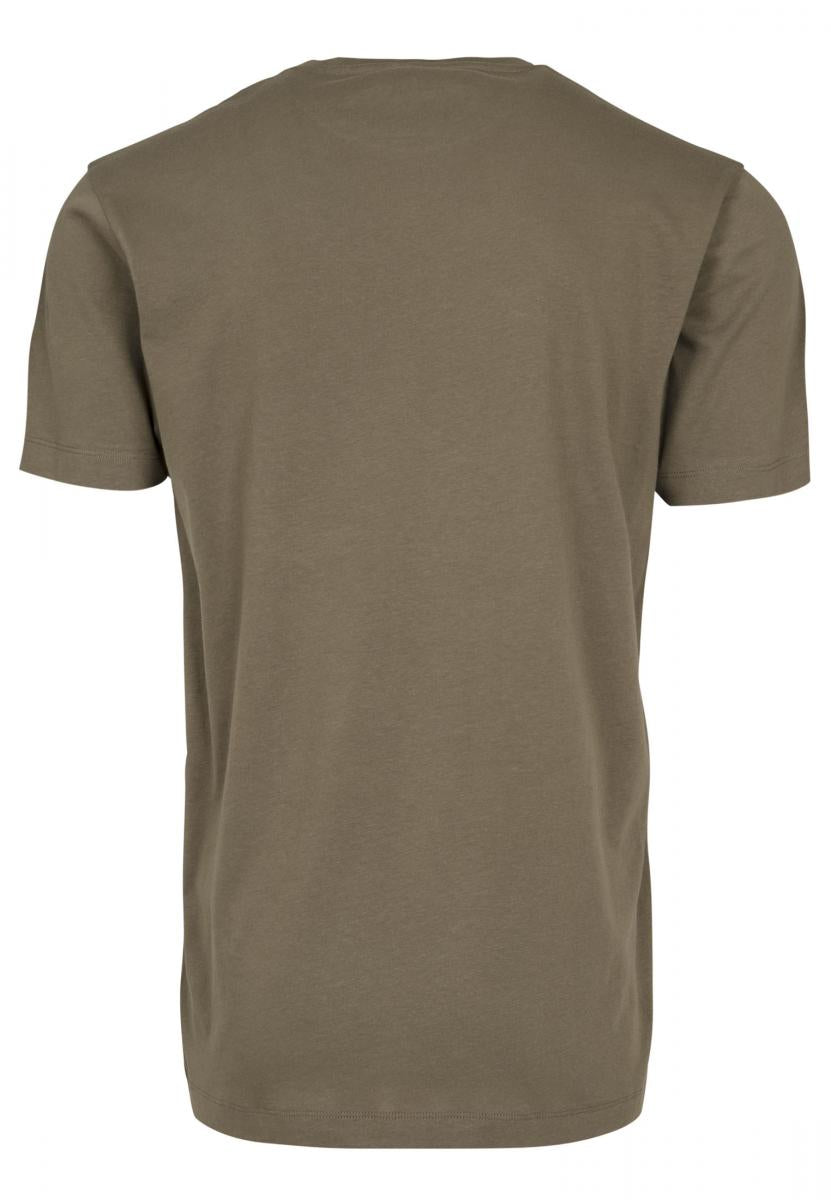 Light T-Shirt Round Neck in Olive, Rückansicht
