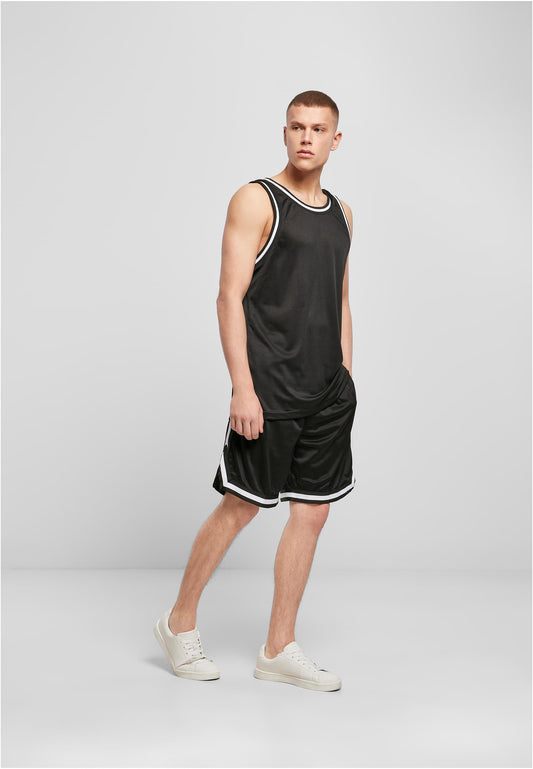 Mesh Tanktop in Blk-Wht, getragen