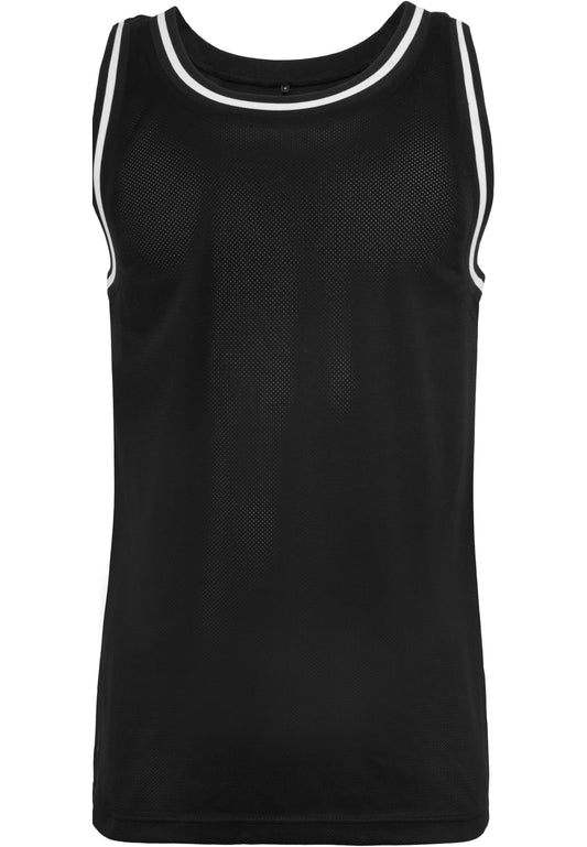 Mesh Tanktop in Blk-Wht, Vorderansicht