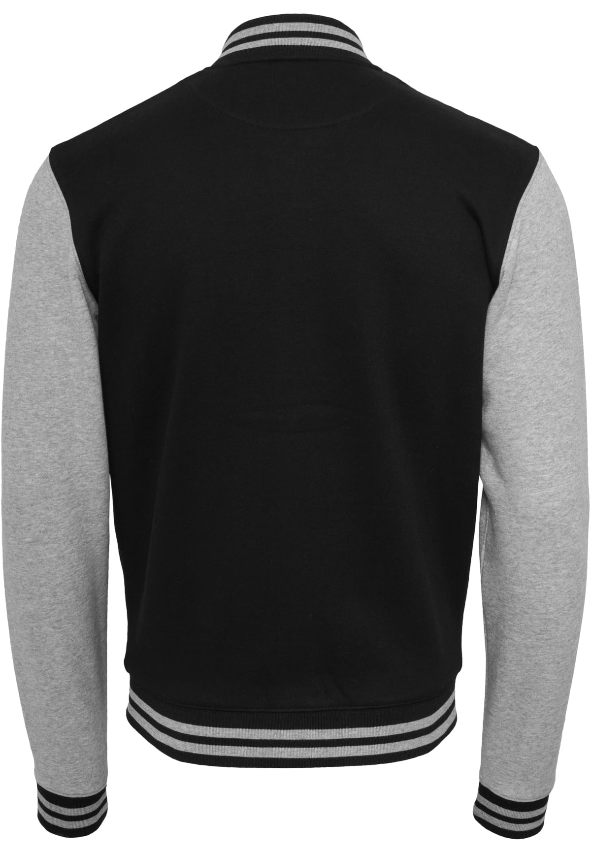 Sweat College Jacket in Black-H.Grey, Rückansicht