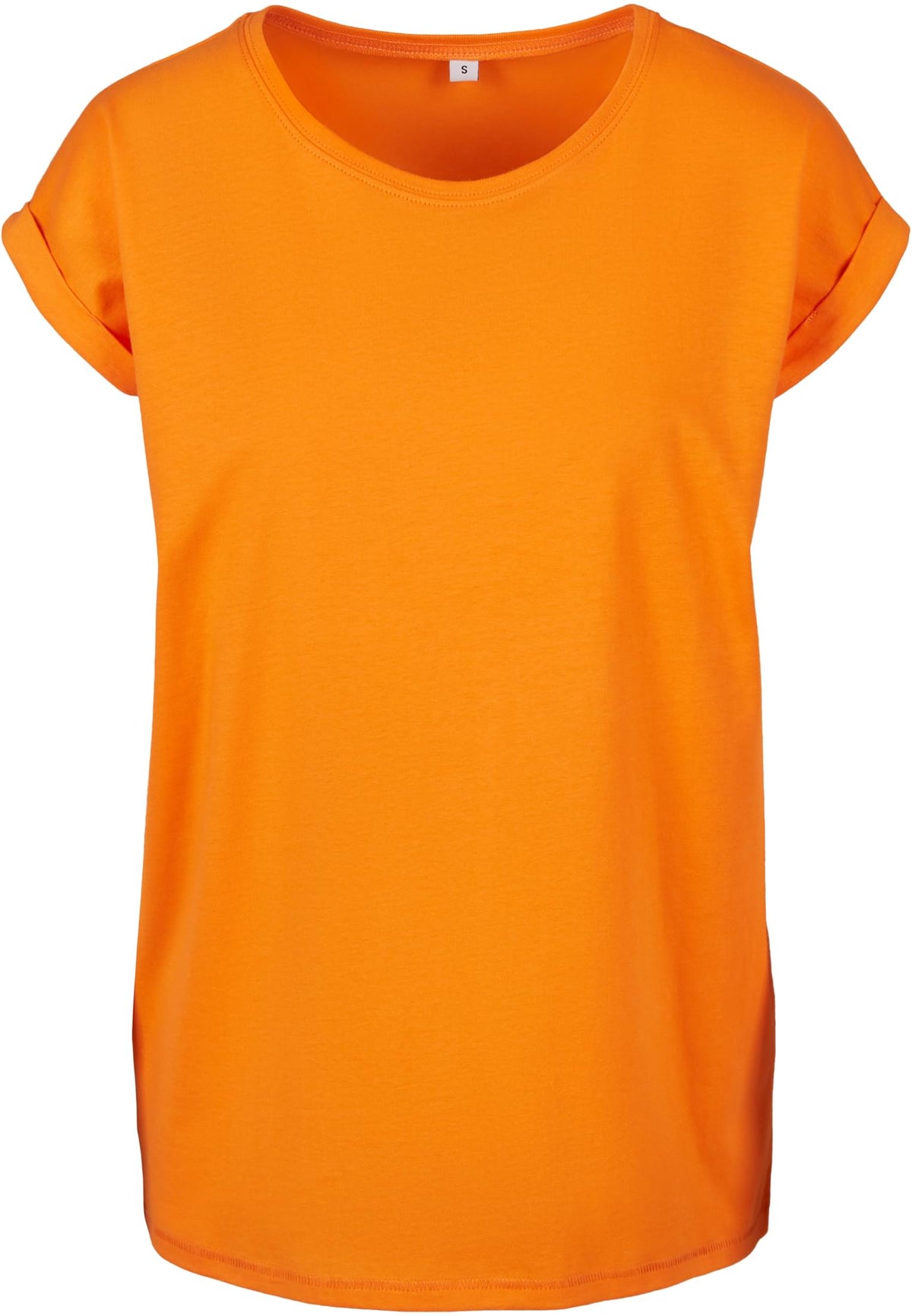 Ladies Extended Shoulder Tee in Paradise Orange, Vorderansicht