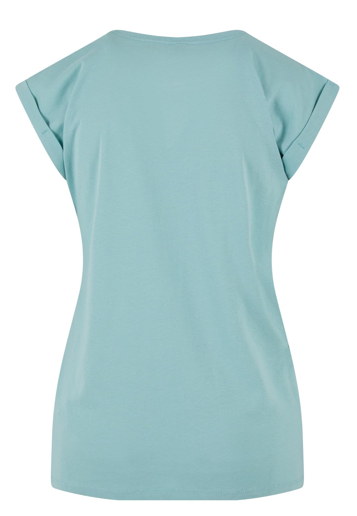 Ladies Extended Shoulder Tee in Blue Mint, Rückansicht