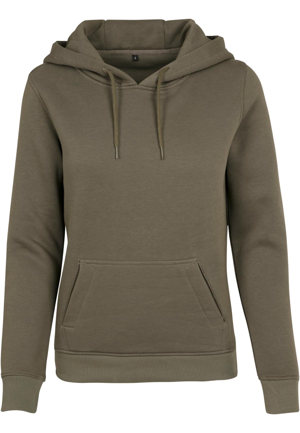 Ladies Heavy Hoody in Olive, Vorderansicht