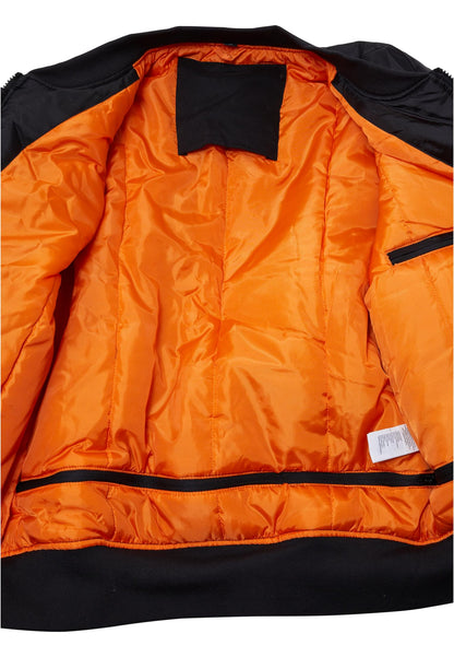 Bomber Jacket in Schwarz, Detailansicht