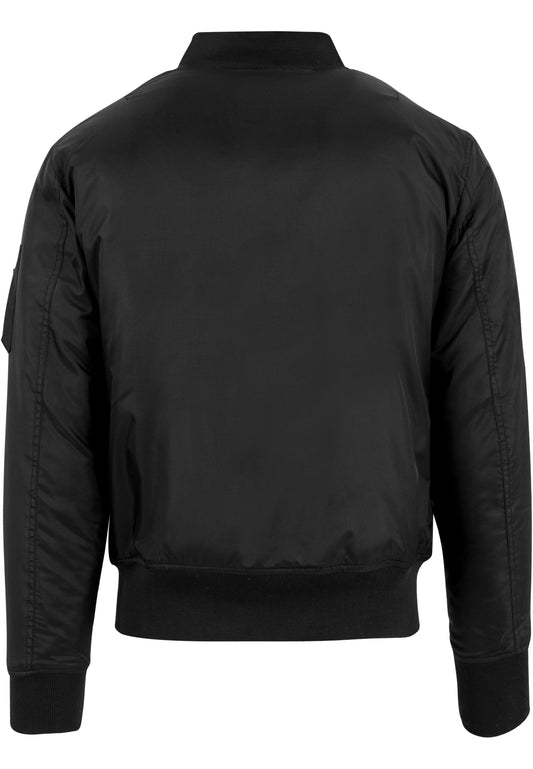 Bomber Jacket in Schwarz, Rückansicht