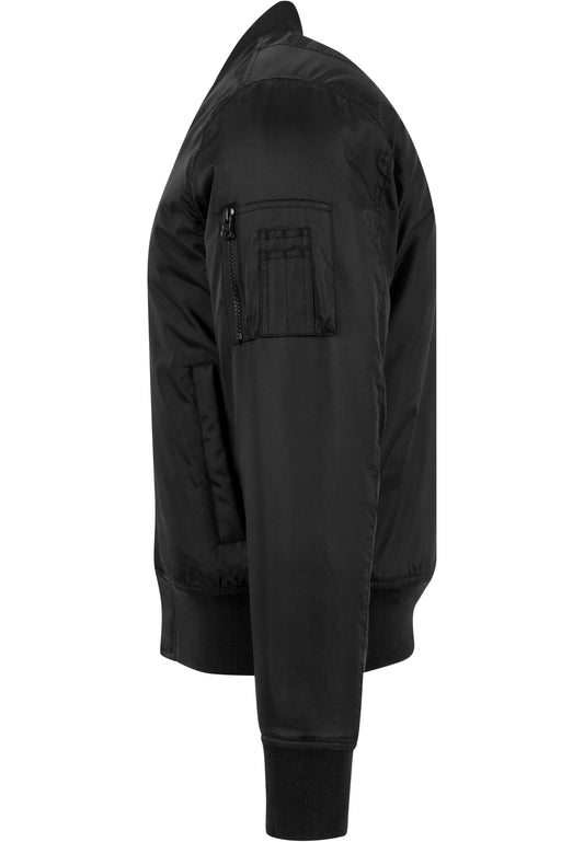 Bomber Jacket in Schwarz, Detailansicht