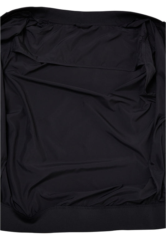 Light Bomber Jacket in Schwarz, Detailansicht