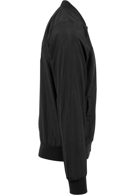Light Bomber Jacket in Schwarz, Detailansicht