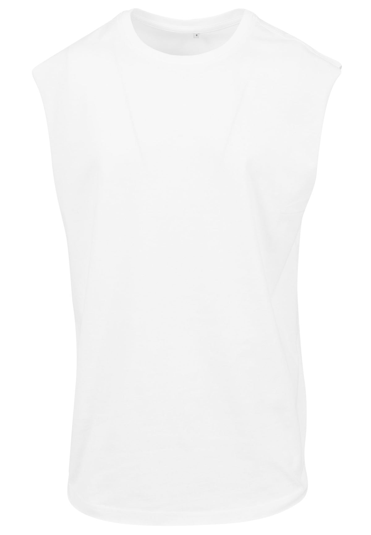 Sleeveless Tee in White, Vorderansicht