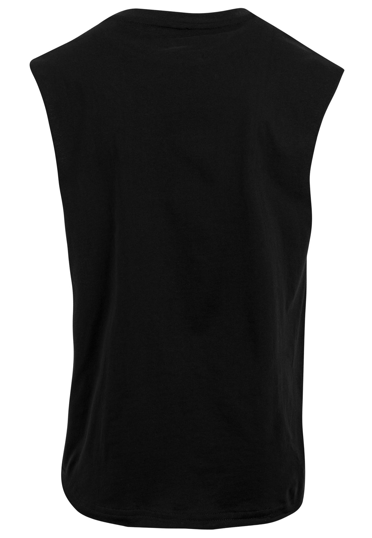 Sleeveless Tee in Schwarz, Rückansicht
