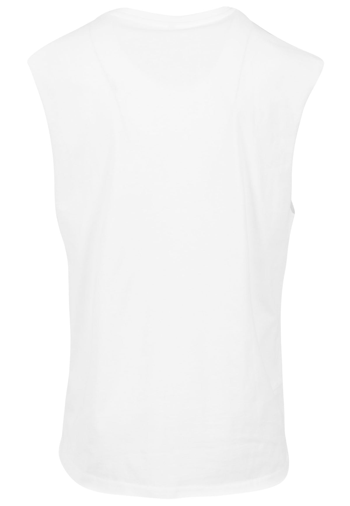 Sleeveless Tee in White, Rückansicht