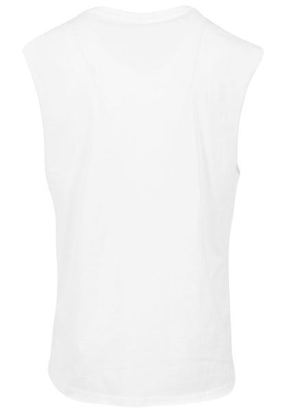 Sleeveless Tee in White, Rückansicht