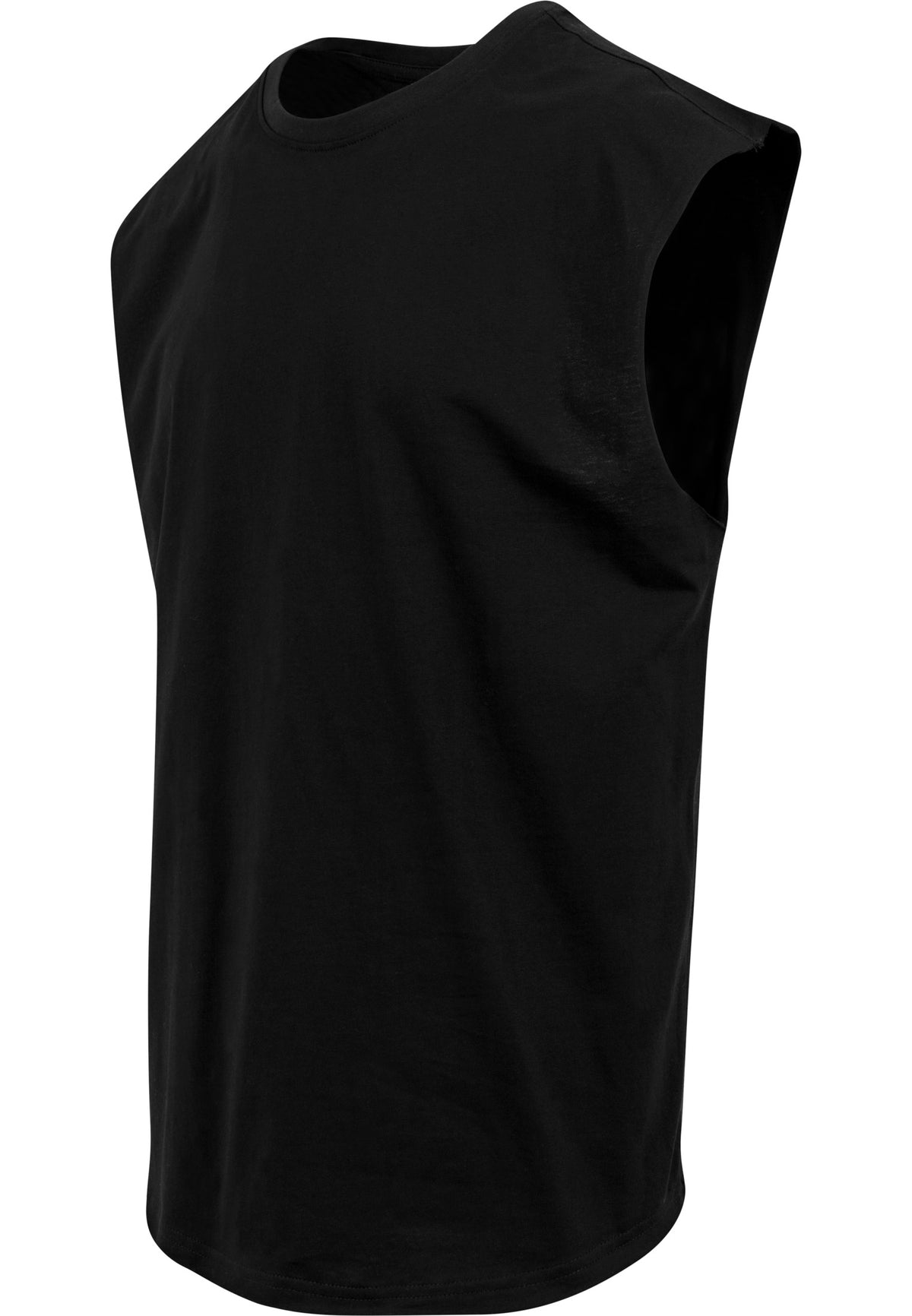 Sleeveless Tee in Schwarz, Detailansicht
