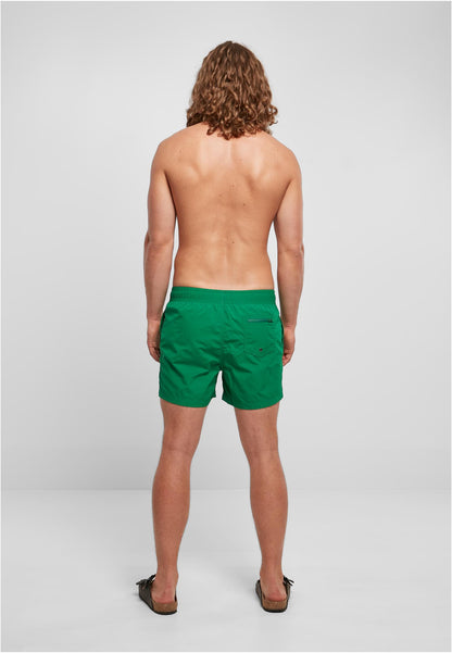 Swim Shorts in Forest Green, getragen