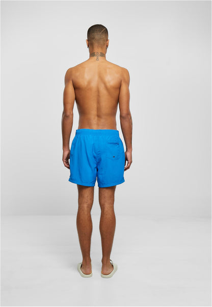 Swim Shorts in Cobalt Blue, getragen