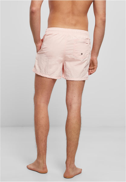 Swim Shorts in Pink, getragen