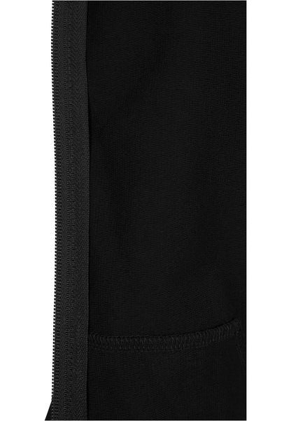 Ladies Terry Zip Hoody in Schwarz, Detailansicht