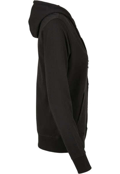 Ladies Terry Zip Hoody in Schwarz, Detailansicht