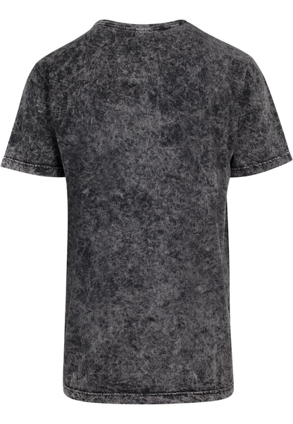 Acid Washed Tee in Dark Grey-White, Rückansicht