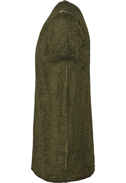 Spray Dye Tee in Olive, Detailansicht