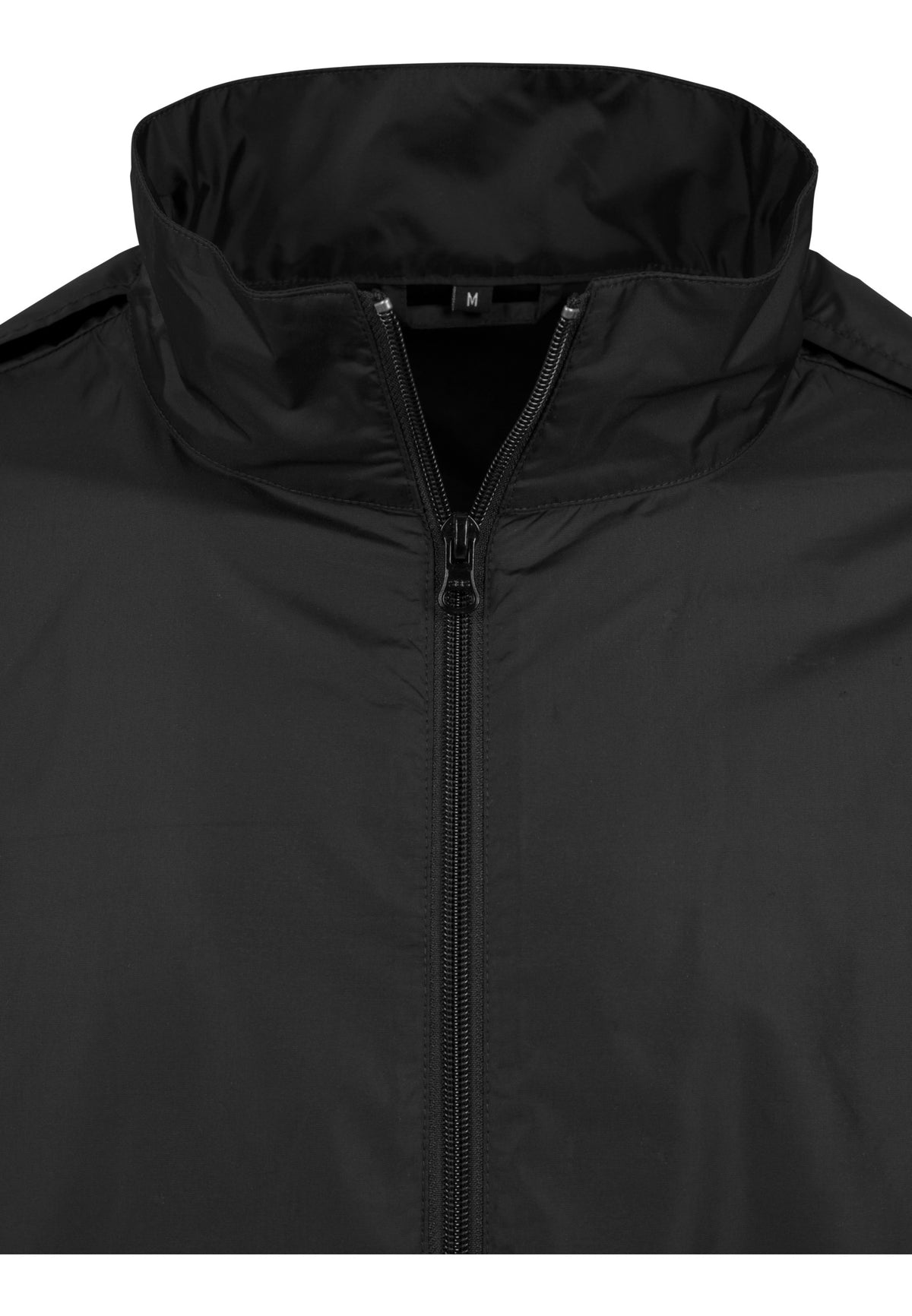 Nylon Windbreaker in Schwarz, Detailansicht