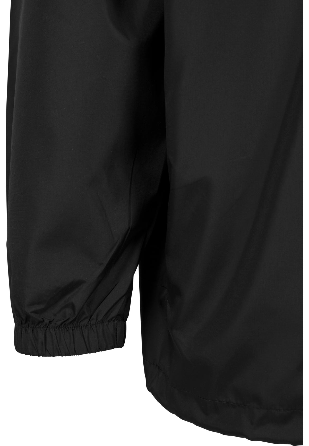 Nylon Windbreaker in Schwarz, Detailansicht