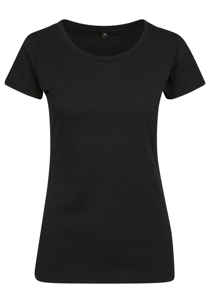 Ladies Merch T-Shirt in Schwarz, Vorderansicht