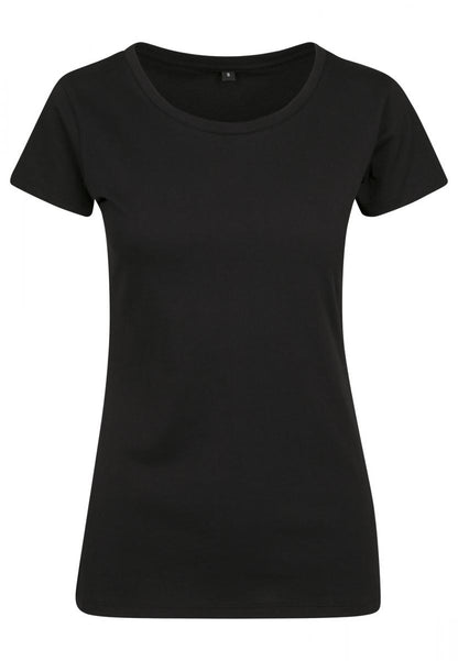 Ladies Merch T-Shirt in Schwarz, Vorderansicht